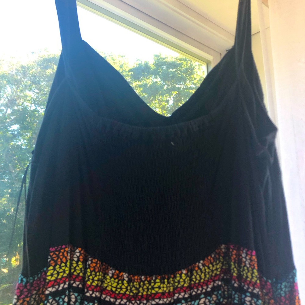 colorful long dress with straps